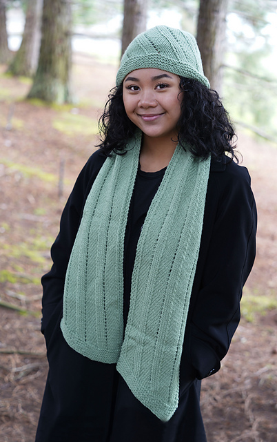 Parallel Lines Hat and Scarf