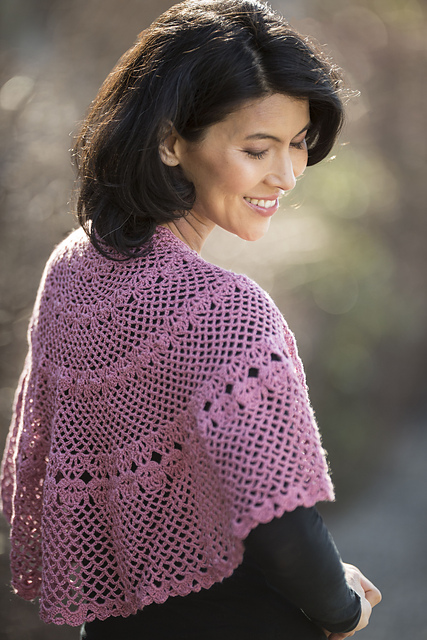 Rose Petal Lace Shawl