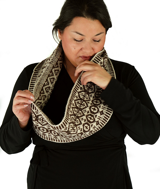 Double Wrap Fair Isle Cowl