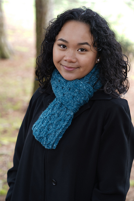 Green River Cabled Scarf
