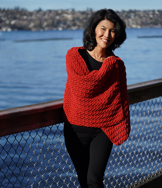 Diamond Cable Prayer Shawl
