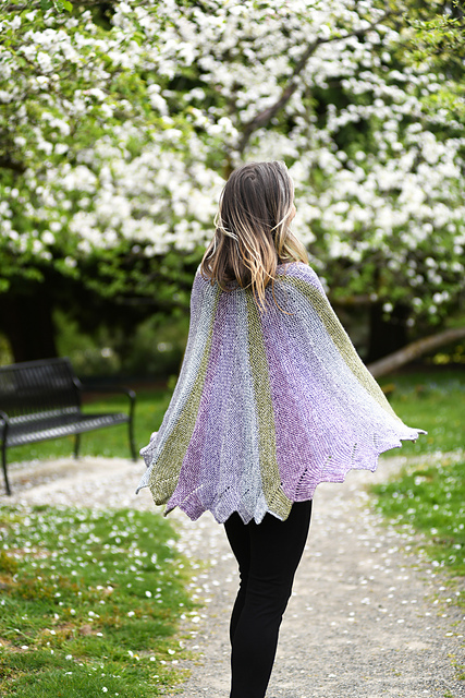 Colorful Rays Shawl