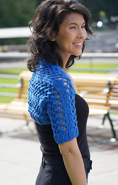 Tangled Up In Blue Shrug