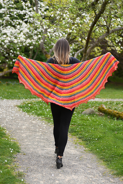 Bright Burst Shawl