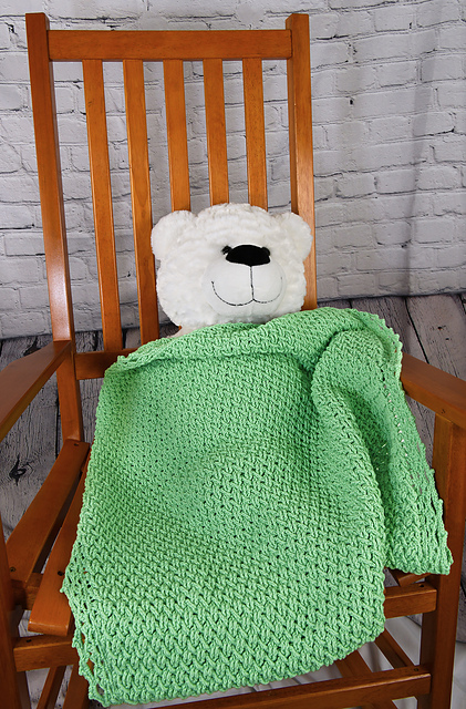 Heirloom Basketweave Baby Blanket