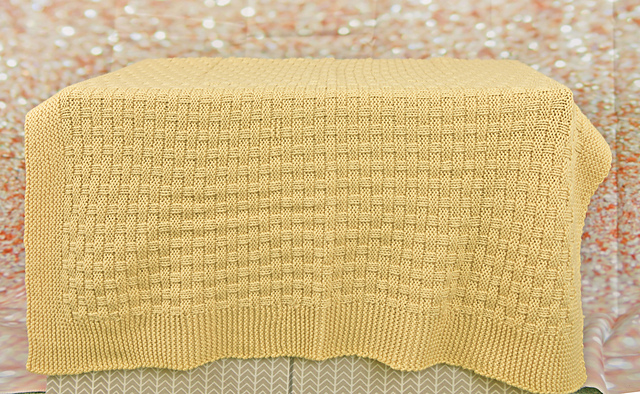 Pie Crust Basketweave Blanket