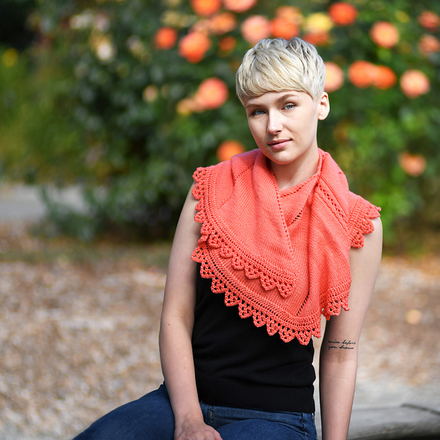 Nautilus Crescent Shawl