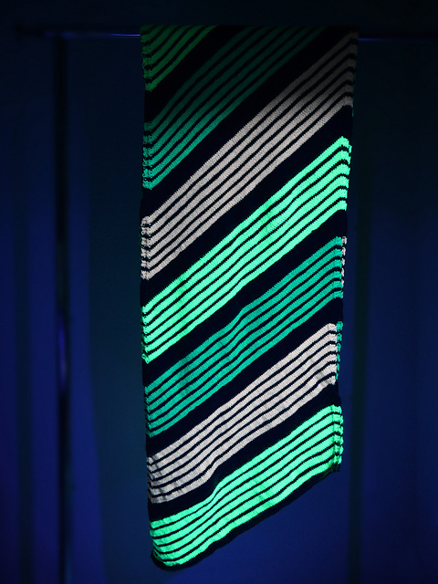 Retro Day-Glo Stripe Scarf