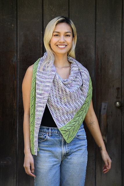 Lacy Leaves and Eyelets Shawl