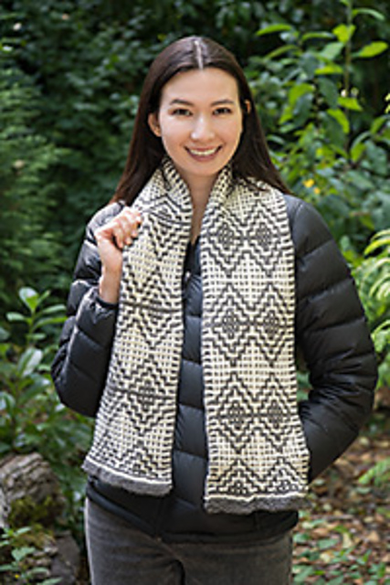 Double Black Diamond Scarf