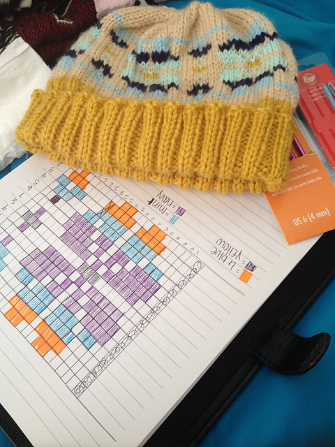 Fold Over Pom Hat