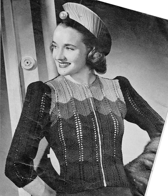 Cafe Society Cardigan #1223
