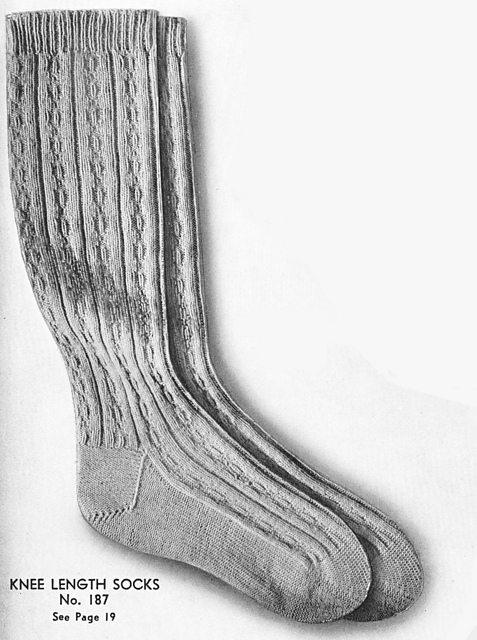 Knee Length Socks No. 187
