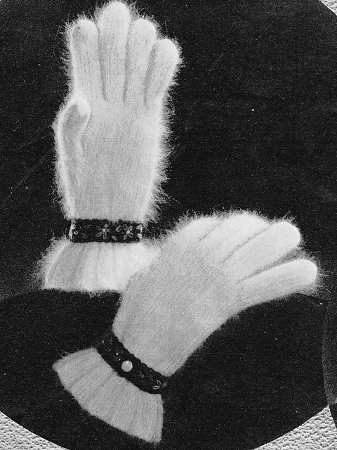 Lady's Button Gloves