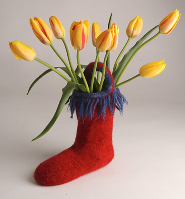 Felted Moebius Boots