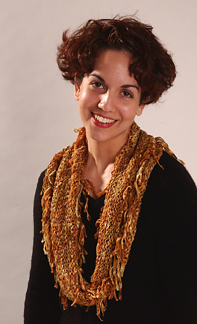 Fringed Cedar Bark Scarf