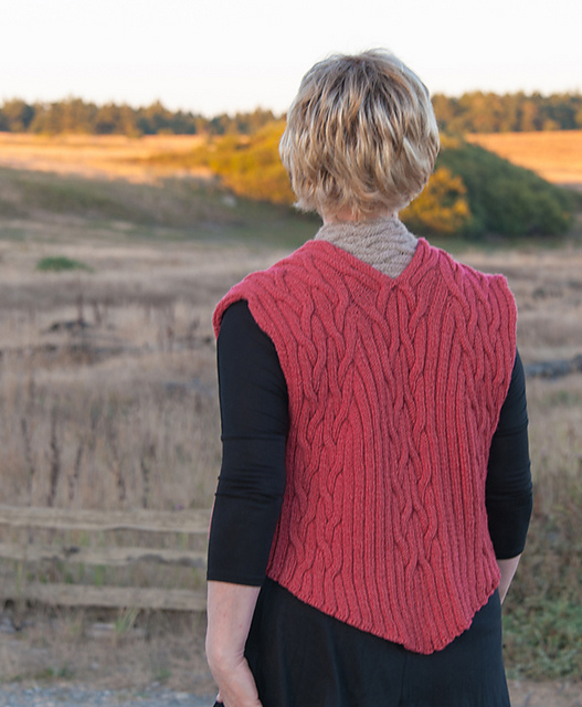 Branching River Vest, Cropped