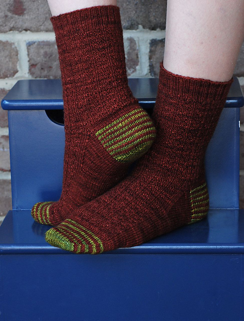 Gentleman's Sock in Railway Stitch