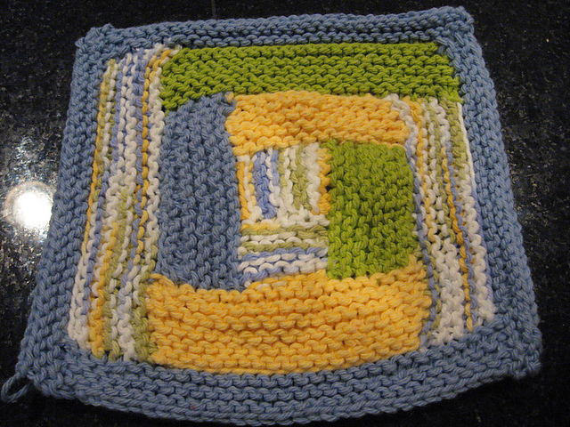 Log Cabin Dishcloth