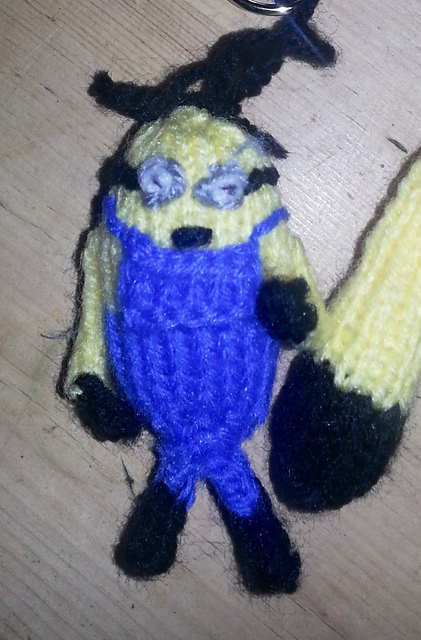 Mini minion keyring