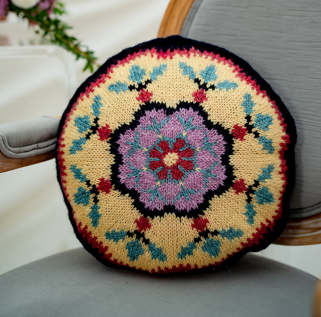 Fancy Floral Medallion Pillow