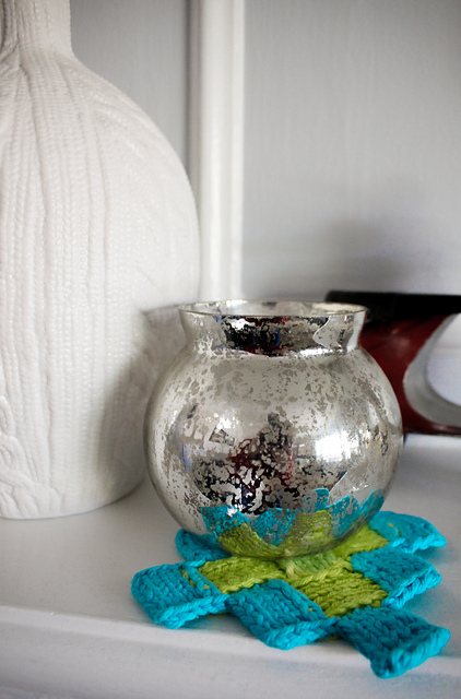 Mitered Entrelac Coaster