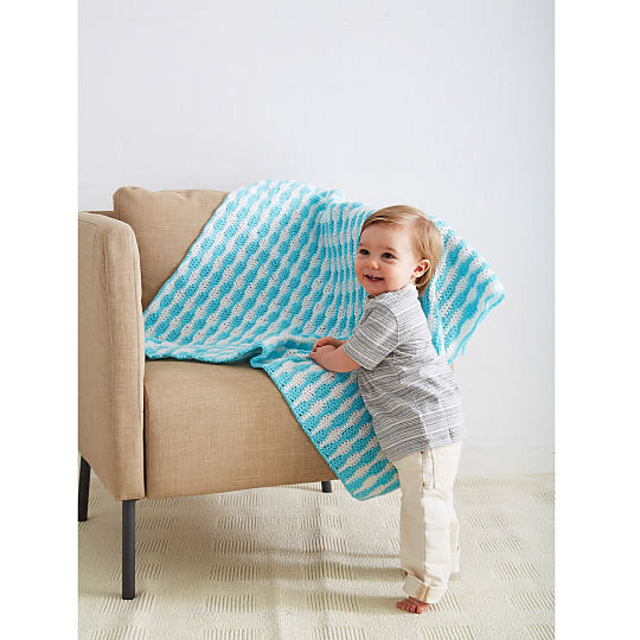 Stripe it Bright Baby Blanket