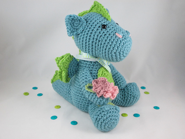 Delphinium Dragon Amigurumi