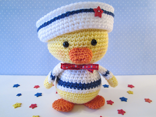 Duck Amigurumi - Sailor Duck