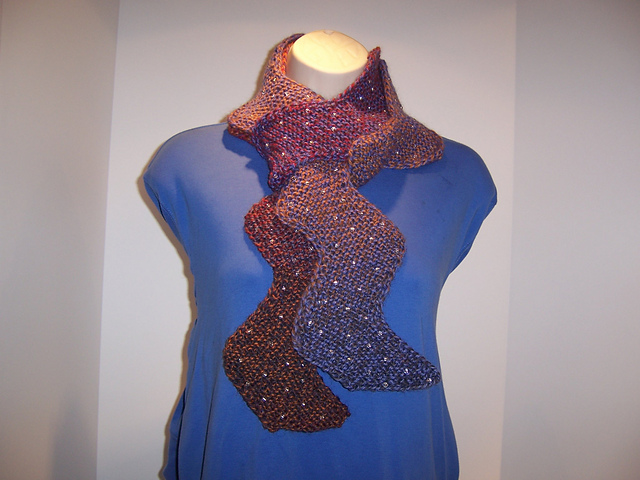 Ravelry: Rick Rack Beaded Scarf pattern by Catie Bolzan