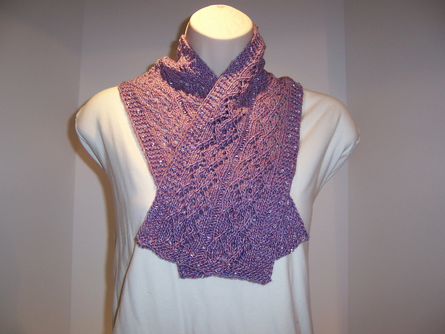 Diamond Girl Beaded Lace Scarf