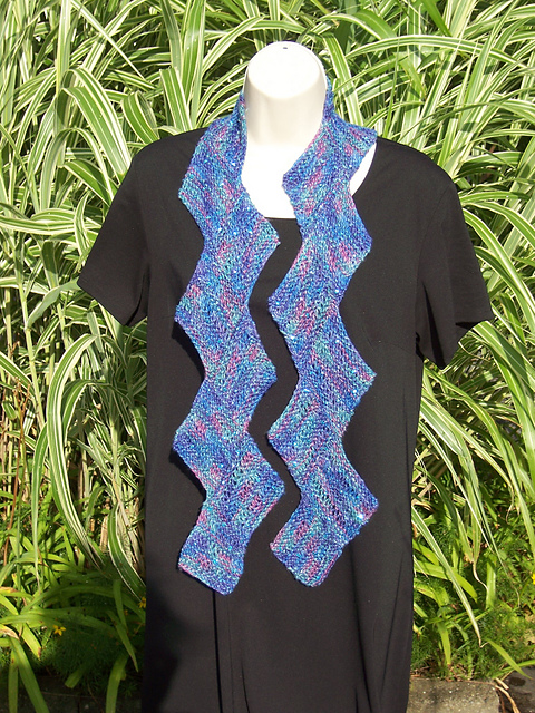 Zig Zag Beaded Scarf