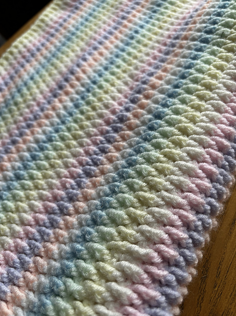 Colour Ripple Crochet Blanket
