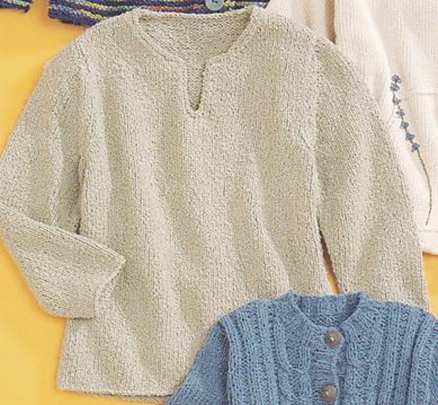 Split Neck Pullover