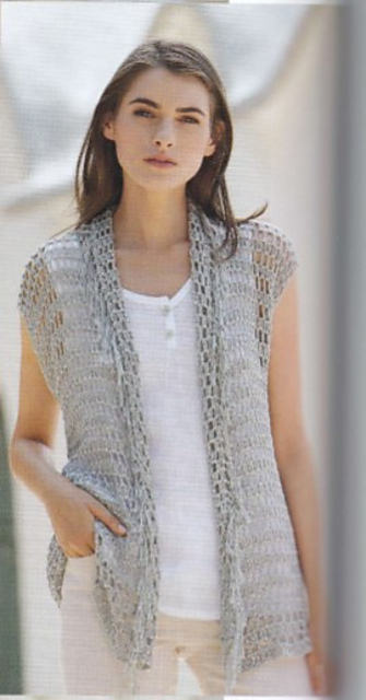 07-32 Openwork Lace Vest