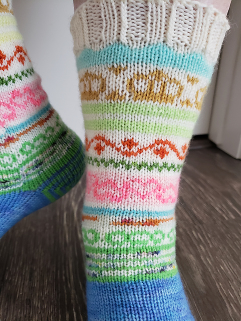 This is Our Spring Socks
