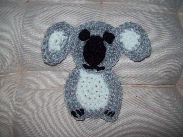 Crochet Koala Applique