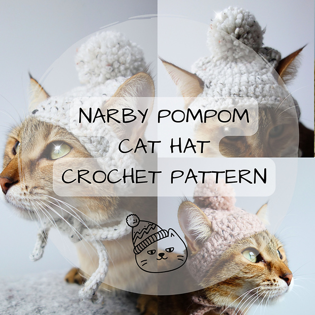 Narby Pompom Cat Hat