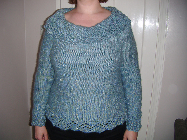 Lace Border Sweater