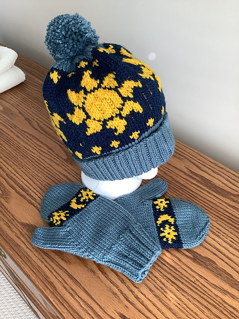 Sunny Day, Winter Hat and Mittens