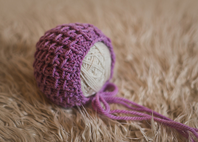 Bamboo Stitch Newborn Bonnet