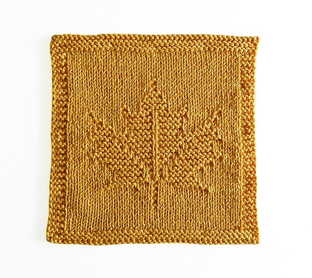 MAPLE LEAF dishcloth