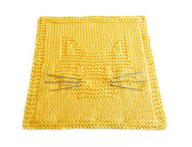 CAT HEAD dishcloth