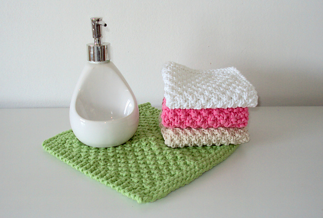 Seed Stitch Dishcloth