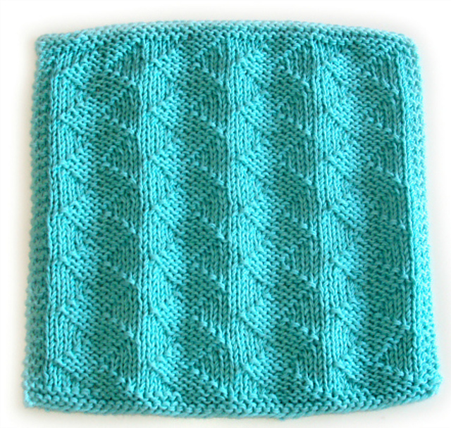 Stockinette Zig Zag Dishcloth