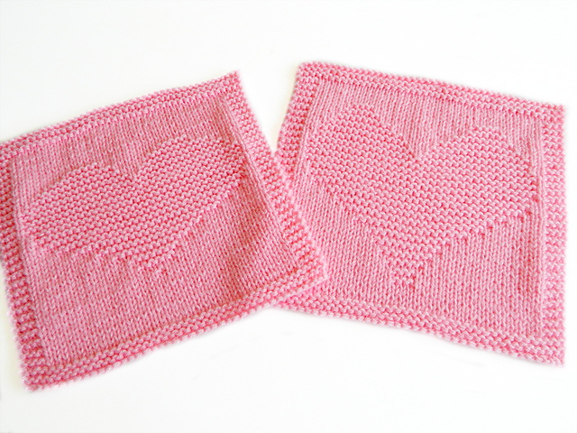HEART Dishcloths