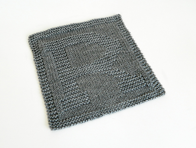 Alphabet Dishcloth: R