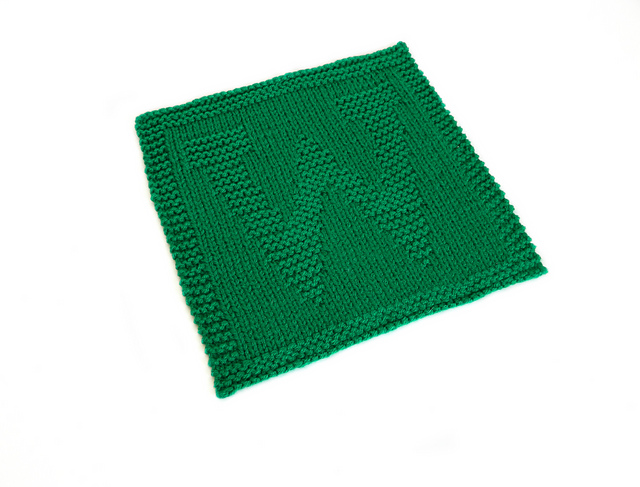 Alphabet Dishcloth: W
