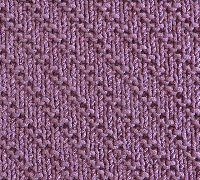 SMALL GARTER DIAGONAL Dishcloth