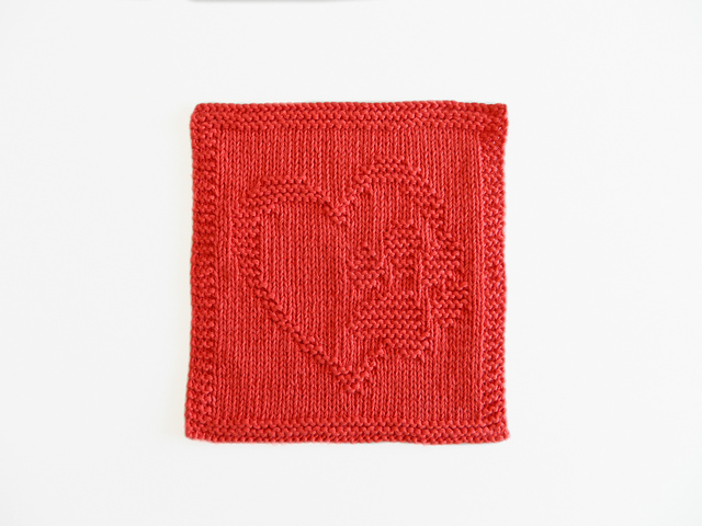 HEART and PAW dishcloth